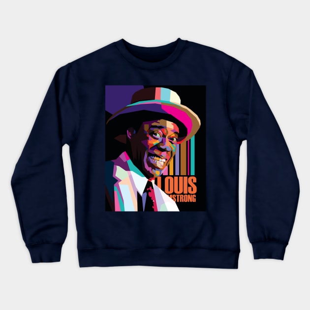 SAXOPHONIST Crewneck Sweatshirt by Suroto